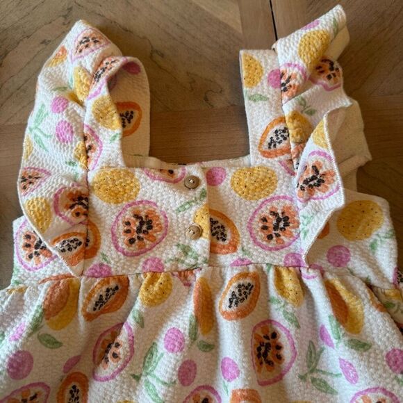 Zara Twin Sundresses Tropical Fruit Sz 2 - Picture 6 of 6